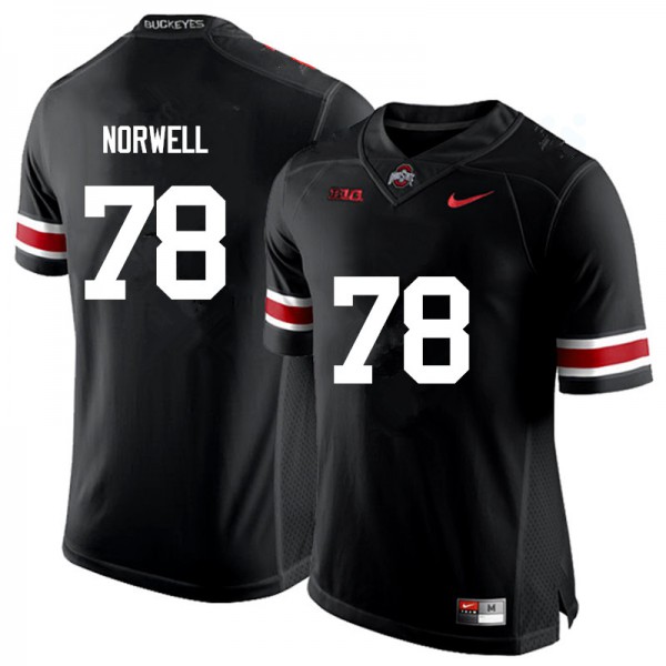 Ohio State Buckeyes #78 Andrew Norwell Men Stitched Jersey Black